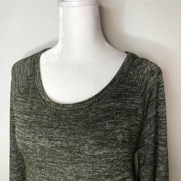 Gap XS Dark Heather Green Swing Dress 3/4 Length S - Picture 3 of 7